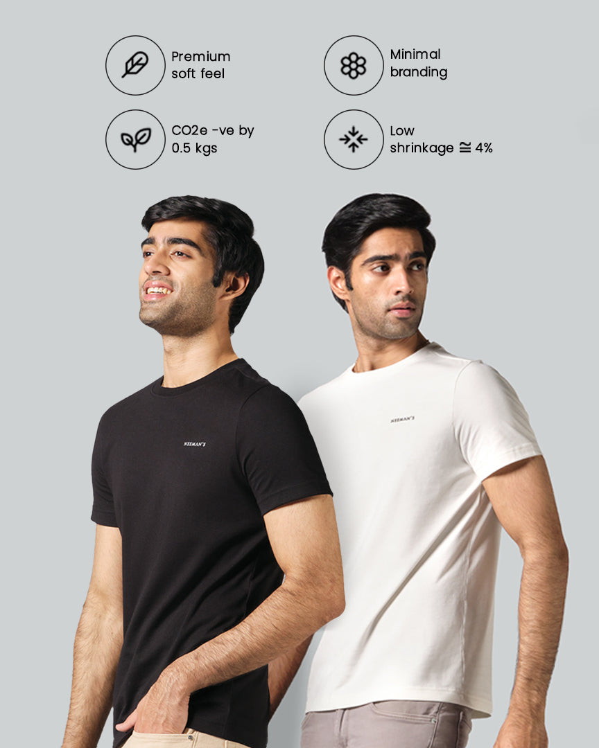 Pack of 2 (Black and Ivory)