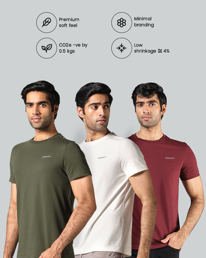Pack of 3 (Maroon | Ivory | Olive)